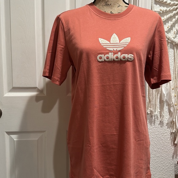 NWT Adidas | Salmon Studded Tee | Small - Picture 5 of 5